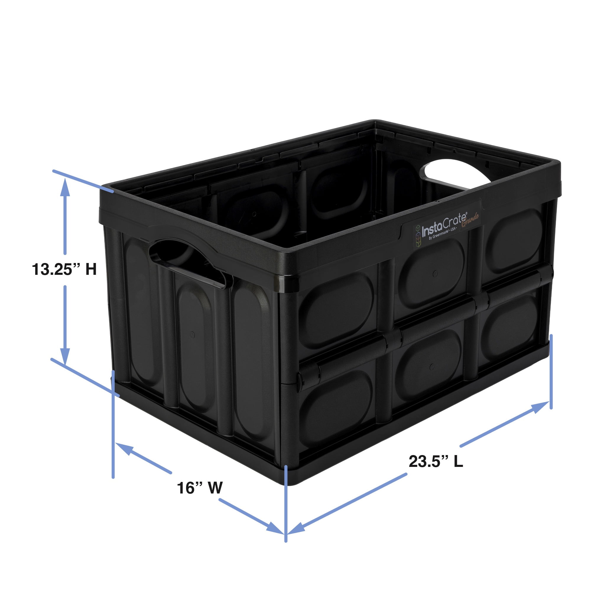 Greenmade Instacrate 12-Gallon Collapsible Plastic Storage Bin