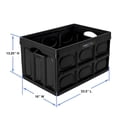 thumbnail image 5 of Greenmade Instacrate 16 Gallon Large Plastic Storage Bin, Collapsible Storage Container Crate Tote, Black, 5 of 12
