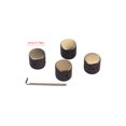thumbnail image 4 of Soidarity 4 piezas de tapa de perilla de Control redonda de Metal de tono bajo resistente a la decoloración tapas de cubierta reutilizables roscadas para Accesorios para instrumentos musicales Soidarity OD023825-00, 4 of 6