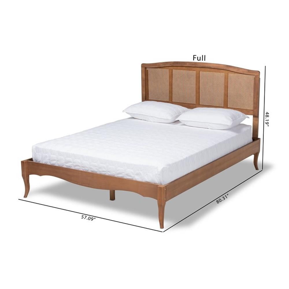 Baxton Studio Marieke King Size Ash Brown Finished Wood Platform Bed