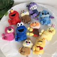 thumbnail image 2 of Disney-llavero de peluche de Velcro para niños, muñeco de peluche Kawaii, Winnie The Pooh, Stitch, Lotso, monedero, bolso colgante, regalo para niños, 2 of 5