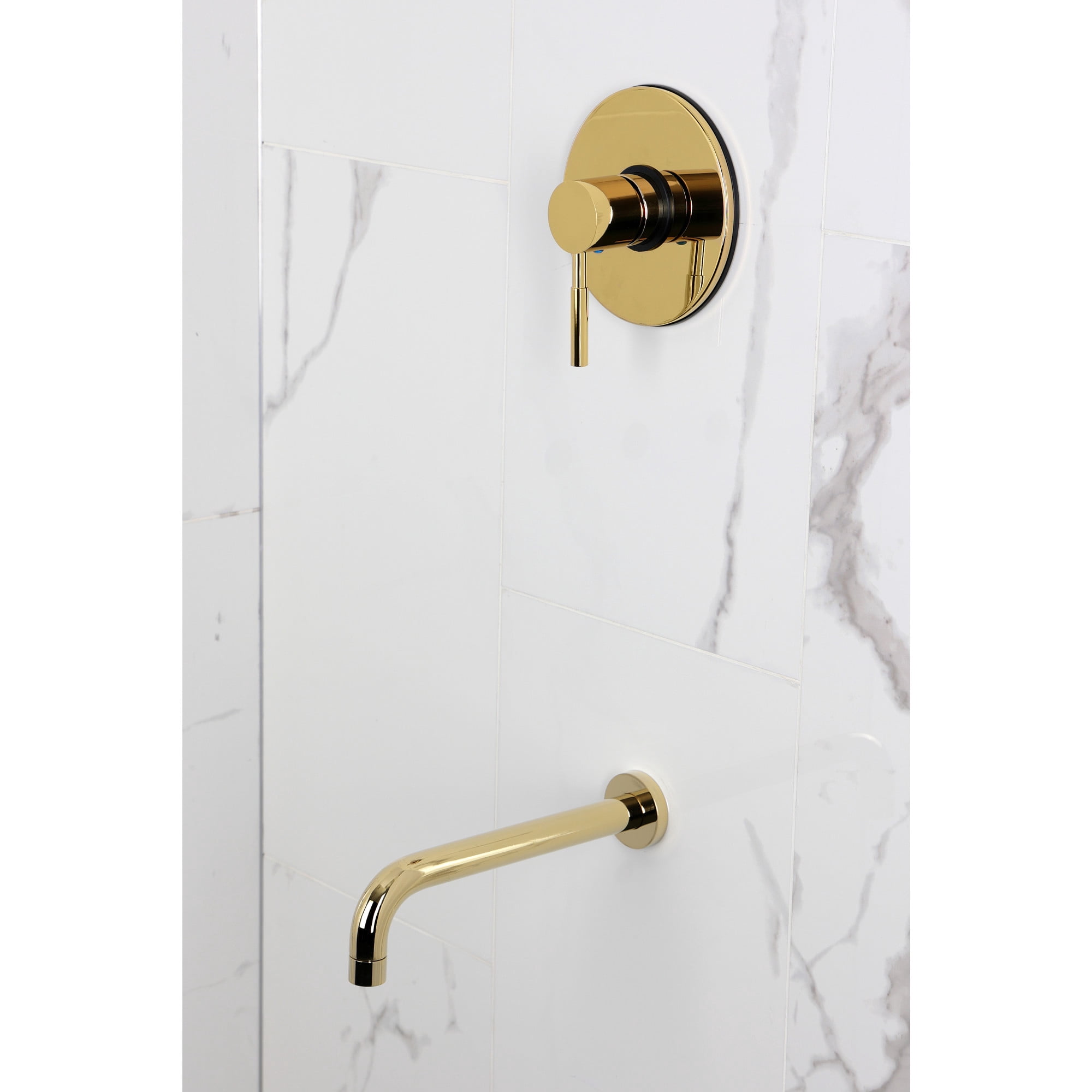 Kingston Brass KB6332DLTO Concord Single-Handle Pressure Balanced Tub Faucet in Polished Brass