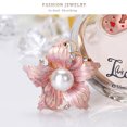 thumbnail image 3 of WREESH Mode Rêve Exquis Peint Huile Goutte Fleur Broche, 3 of 9