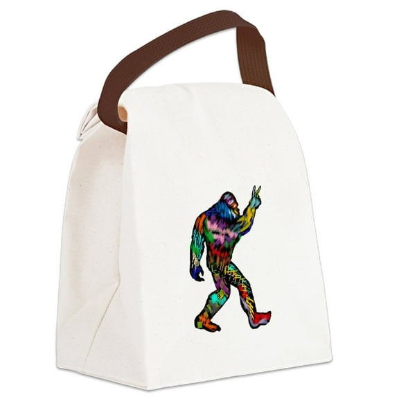 CafePress - PEACE UP - Canvas Lunch Bag with Strap Handle