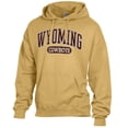 thumbnail image 2 of Men's Comfort Wash  Gold Wyoming Cowboys Lightweight Fleece Pullover Hoodie, 2 of 3