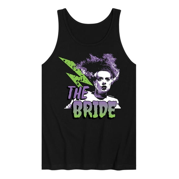 Classic Monsters - The Bride of Frankenstein - Retro Style Lightening Bolt - Men's Jersey Tank Top