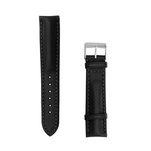 Correa Para Reloj Banda Strap Klokker Piel Textura Lisa de 20mm Negro