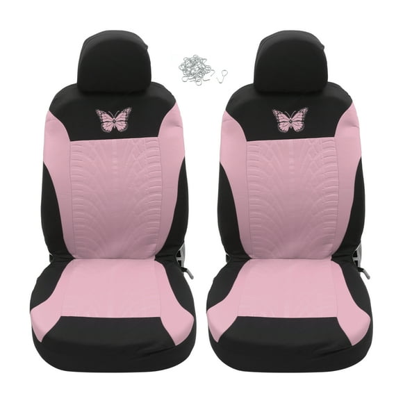 Juego de 4 fundas universales para asientos de coche Unique Bargains color rosa
