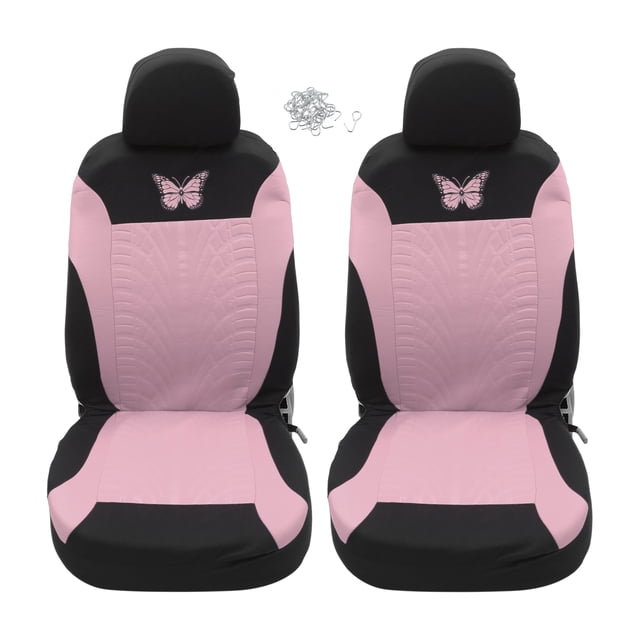 Juego de 4 fundas universales para asientos de coche Unique Bargains color rosa
