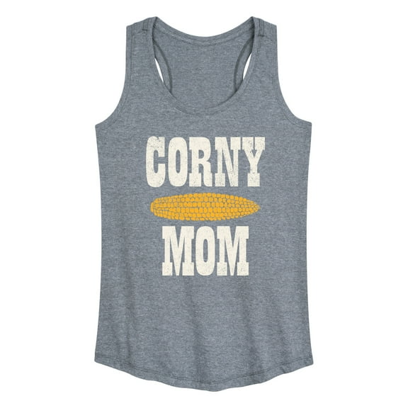 Instant Message - Valentine's Day Corny Mom - Women's Racerback Tank Top