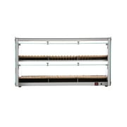 40 in. Glass Countertop Dry Bakery Display Case with Two Shelves and Bamboo Trays (DC-53C-B)
