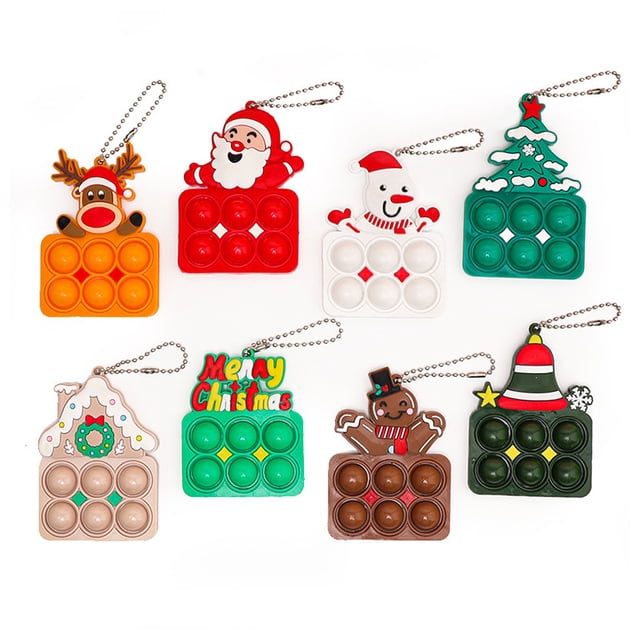 Mini llavero de juguete, Christmas AmongToy, kit de descompresión y antiansiedad