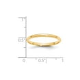 thumbnail image 3 of Auriga Fine Jewelry 14K Yellow Gold 2mm Lightweight Comfort Fit Wedding Band for Women Size 5.5, 3 of 5