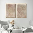 thumbnail image 4 of IDEA4WALL Framed Canvas Print Wall Art Set Tea Stains Geometric Paint Stroke Modern Art Abstract Wall Decoration Bohemian Minimal Artwork for Living Room, Bedroom, Office - 24"x36"x2 Natural, 4 of 5