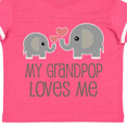 thumbnail image 4 of Inktastic My Grandpop Loves Me Elephant Boys or Girls Toddler T-Shirt, 4 of 5