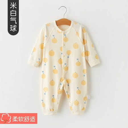 

QWZNDZGR Super Cute And Foreign Baby One-Piece Clothes Spring And Autumn Cotton Long-Sleeved Baby Rompers Outgoing Clothes Newborn Clothes Open Crotch