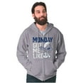 thumbnail image 5 of Sleepy Smurf Monday Got Me Like Funny Zip Up Hoodie Men's Women's Brisco Brands S, 5 of 6