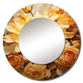 thumbnail image 2 of Designart "Botanical Reverie in Radiant Colors I" Abstract Botanicals Rund Mirror For Wall Decor - Large Yellow Round Printed Mirror -Modern Round Living Room Mirror - 29" x 29", 2 of 6