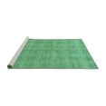 thumbnail image 2 of Ahgly Company Machine Washable Indoor Rectangle Checkered Turquoise Blue Modern Area Rugs, 5' x 8', 2 of 4