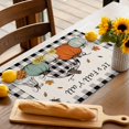 thumbnail image 5 of Fall Placemats Set of 4 Harvest Pumpkin Place Mats Thanksgiving Placemat Sunflower Back Plaid It's Fall Y'all Table Mats for Dining Kitchen Table Holiday Dinner Party Home Fall Decorations 13x19, 5 of 8