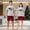 Gray, variant on Matching Couples Christmas Pajamas Hello Plaid Short Sleeve Shorts Set
