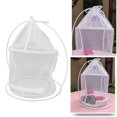 thumbnail image 1 of Butterfly  Cage, White Cylindrical Large Opening Foldable Polyester Mesh Bottom Zipper Mesh Plant Cage  for Garden for Yard, 1 of 7