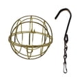 thumbnail image 1 of Visland Birdcage Feeder Hollow Out Design Buckle Closing Durable Metal Non-deformation Outdoor Hanging Fun Bird Feeder, 1 of 7
