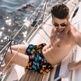 thumbnail image 2 of luoweisi Men's Beach Shorts Quick Dry Swim Trunks with Mesh Lining Butterfly L, 2 of 5
