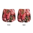 thumbnail image 3 of Pofeuu Pink Butterfly Print Women's Athletic Shorts Running Workout Shorts Tummy Control Quick Dry Gym Shorts with Pockets Double layer sports shorts-Large, 3 of 7