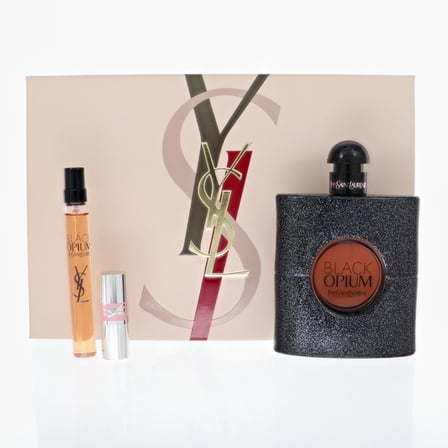 Black Opium 3 Eau De Parfum Spray by Yves Saint Laurent Gift Set for Women