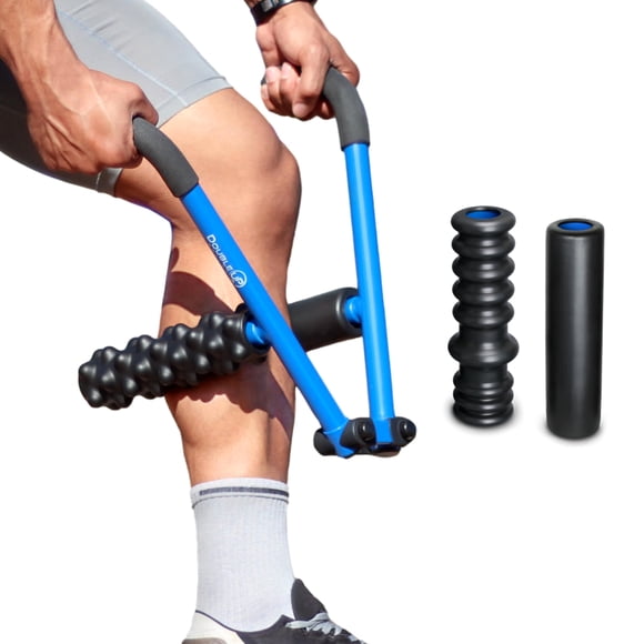 Kit de terapia con rodillo masajeador muscular DoubleUP con control de presión