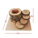 thumbnail image 2 of Juguete de escalera de escalada para hámster enano, plataforma de animales pequeños de madera de fruta Natural con cuencos de alimentación, 2 of 4
