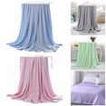 thumbnail image 2 of CSChome Cooling Blanket Cooling Blanket Summer Cooling Blanket Solid Color Washable Super Soft Breathable, 2 of 6