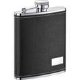 thumbnail image 3 of Visol VSET112 Eclipse S Black Leather 6oz Flask Gift Set, 3 of 4