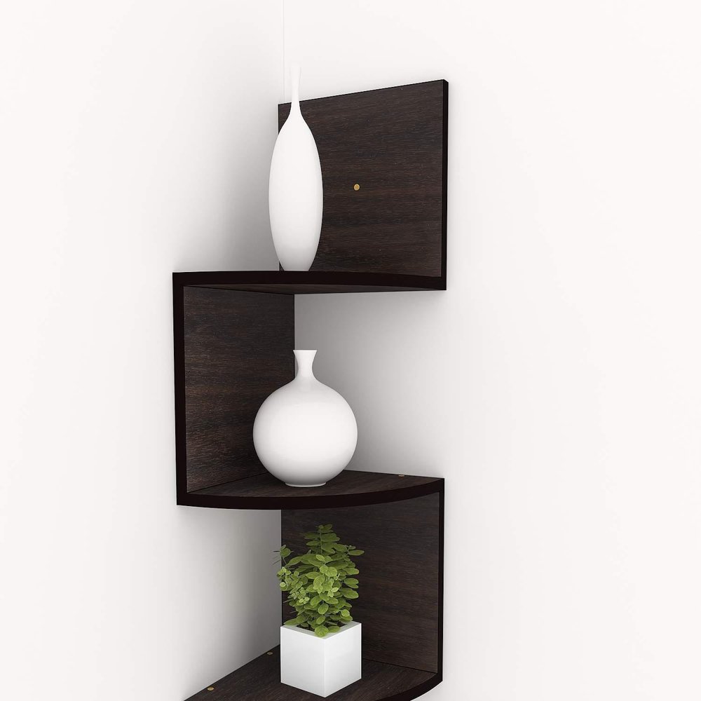 Decorative Shelf Set Corner Floating Shelves Wall Mount SPPYY Walmart