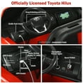 thumbnail image 6 of Gymax 2x12V Licensed Toyota Hilux Ride On Truck Car 2-Seater 4WD w/ Remote Control Red, 6 of 9