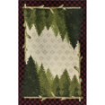 thumbnail image 1 of 30 x 46 in. Cozy Cabin Pine Plaid Printed Nylon Kitchen Mat & Rug, 1 of 1