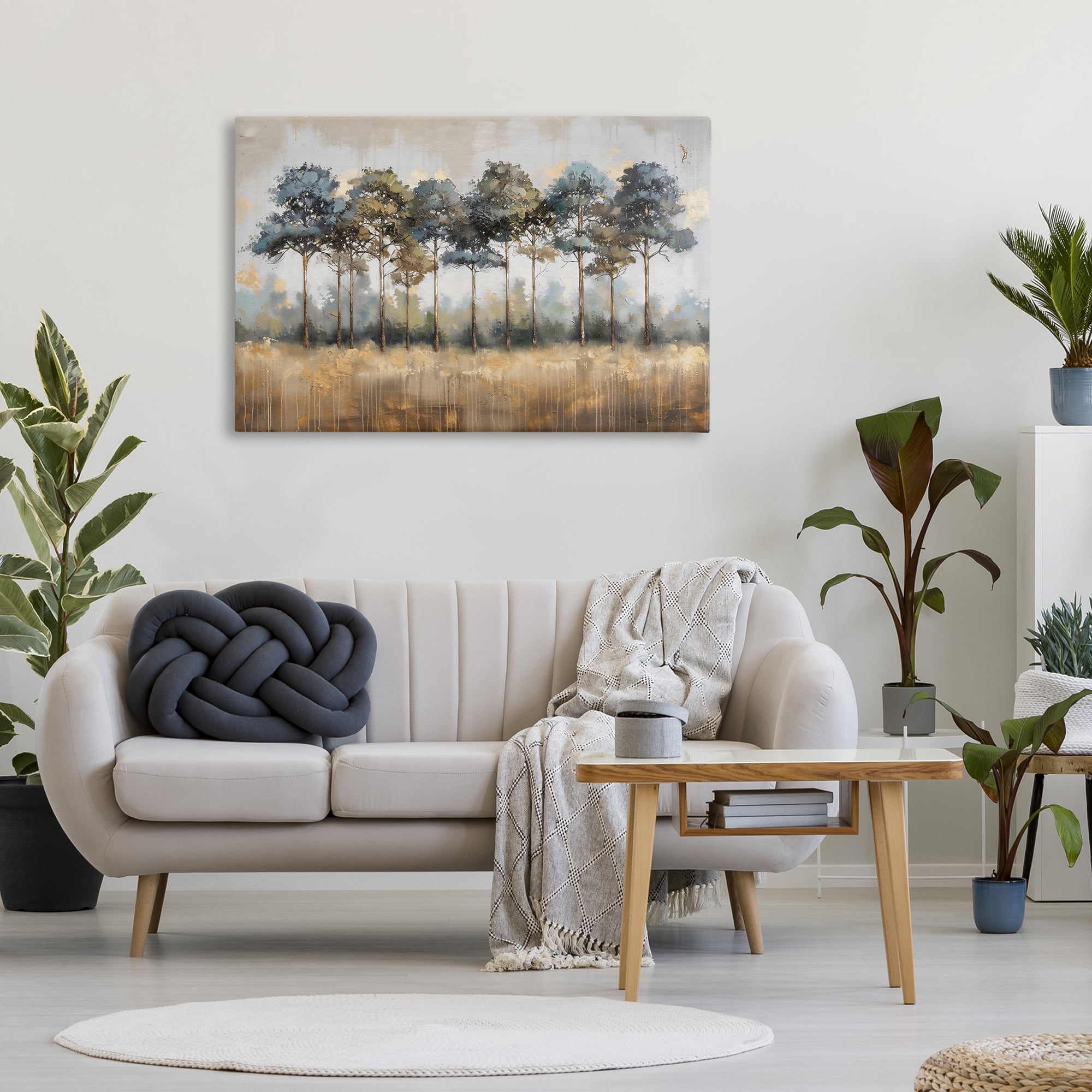 Stupell Industries Green & Blue Forest Grove Canvas Wall Art, design by Creative Studio