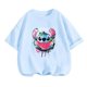 thumbnail image 3 of Camisetas para niños, ropa de Stitch, camisetas para niñas, mono de camión para niños, camisetas de manga corta de Sonic para niños, ropa de verano para niñas, 3 of 5