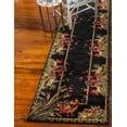 thumbnail image 3 of Rugs.com Pastoral Collection Rug – 20 Ft Runner Black Medium Rug Perfect For Hallways, Entryways, 3 of 8