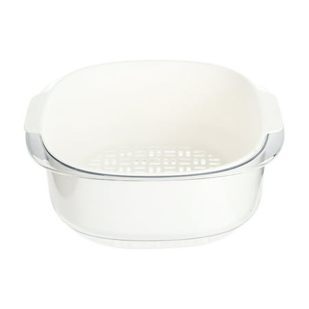 

HOMEMAXS 1PC Double-layer Drain Basket Household Kitchen Vegetable Fruit Drain Basket