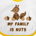 thumbnail image 4 of Inktastic My Family is Nuts Boys or Girls Baby Bib, 4 of 4