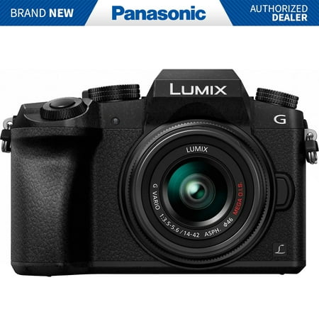 Panasonic LUMIX G7 Interchangeable Lens HD Black DSLM Camera with 14-42mm