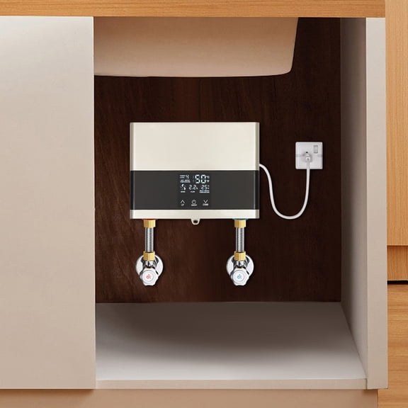 Mini Electric Tankless Hot Water Heater Constant Temperature Remote Control 110V for Kitchens, Bathrooms, Restaurants, Hotels