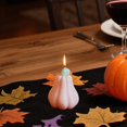 thumbnail image 4 of olkpmnmk Hand Poured Pumpkin Gourd Shaped Scented Soy Wax Mini Candles Bulk, Fall Thanksgiving Halloween Decorative Tealight Candle, Pumpkin Candles for Table Bedroom Bathroom Indoor Home Decor, 4 of 4