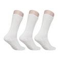 thumbnail image 6 of 3 Pairs White Non Skid Hospital, Yoga, Pilates, Gripper Slipper Socks Men's or Women Size XXL, 6 of 7