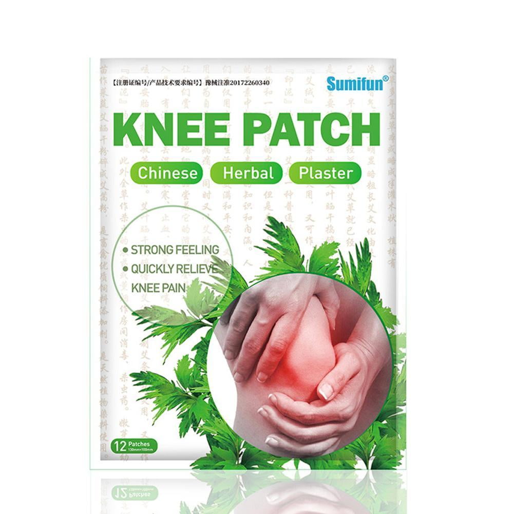 12pcs/bag Knee Plaster Sticker Wormwood Extract Joint Ache Pain Patch -  Walmart.com