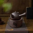 thumbnail image 6 of TISHITA Ceramic Teapot Milk Warmer Chinese Traditional Teapot Tea Maker Kettle for Boiling Hot Water for Outdoor Household Restaurant Black 500ml, 6 of 8