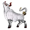 thumbnail image 2 of Decantador de líquido de vidrio, dispensador de decantador de vino con forma de toro animal, botella de vidrio para cumpleaños y San Valentín, soporte, 2 of 8