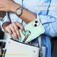 thumbnail image 6 of SaniMore for iPhone 15 6.1" Magnetic Case, Rugged PC & TPU Bumpers with Car Mount & Ring Kickstand Heavy Duty Full Body Protective Case for 15 Women Men, Green, 6 of 11